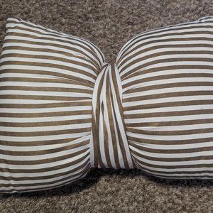 Xhilaration Gold and White Stripe 12x18" Pillow